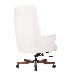 Кресло руководителя Бюрократ _DUKE белый кожа крестовина металл/дерево, фото 4