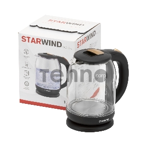 Чайник электрический Starwind SKG1052 1.8л. 1500Вт коричневый/бронзовый (корпус: стекло)