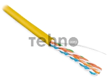 Кабель Hyperline UUTP4-C5E-S24-IN-LSZH-YL-305 (305 м) Кабель витая пара, неэкран. U/­UTP, категория 5e, 4 пары (24 AWG), одножильный (solid), LSZH, нг(С)-HF, -20°C – +75°C, желтый - гарантия: 15 лет компонен