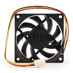 Вентилятор Gembird, 70x70x15, втулка, 3 pin, провод 25 см