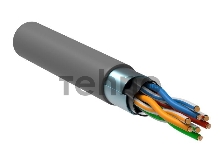 Кабель связи витая пара F/UTP экранир. (24AWG) кат.5е 4х2х0.52 ож PVC (305м) сер. (м) ITK LC1-C5E04-311