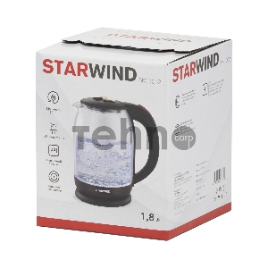 Чайник электрический Starwind SKG1052 1.8л. 1500Вт коричневый/бронзовый (корпус: стекло)
