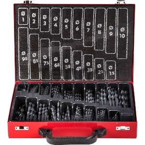 Набор сверл ЗУБР ТЕХНИК4-29605-H370-M  мет. парооксид. быстр. ст.1-10мм шаг0.5 370пр