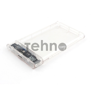 Внешний корпус USB 3.0  2.5 SATAIII HDD/SSD AgeStar 3UB2P4 (TRANSPARENCY) пластик, прозрачный