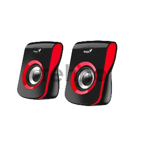 Колонки Genius SP-Q180, 2.0, 2 x 3W RMS, USB-power, Red