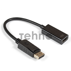 Кабель-переходник Exegate EX284921RUS  DisplayPort-HDMI ExeGate EX-DPM-HDMIF-0.15 (20M/19F, 0,15м)