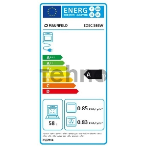 Духовой шкаф Электрический Maunfeld EOEC.586W белый, встраиваемый