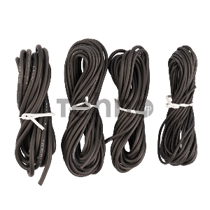 Набор автопровода REXANT «Ассорти» 0,50х5 м/0,75х5 м/1,50х3 м/2,50х2 м, цвет провода черный