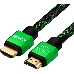 Кабель GCR 0.3m HDMI версия 2.0, HDR 4:2:2, Ultra HD, 4K 60 fps 60Hz/5K*30Hz, 3D, AUDIO, 18.0 Гбит/с, 28/28 AWG, OD7.8mm, тройной экран, BICOLOR нейлон, AL корпус зеленый, GCR-52288 GCR Кабель 0.3m HDMI версия 2.0, HDR 4:2:2, Ultra HD, 4K 60 fps 60Hz/5K*30Hz, 3D, AUDIO, 18.0 Гбит/с, 28/28 AWG, OD7.8mm, тройной экран, BICOLOR нейлон, AL корпус зеленый, GCR-52288, фото 1