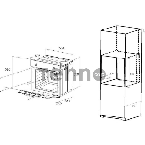 Духовой шкаф Электрический Maunfeld EOEC.586W белый, встраиваемый