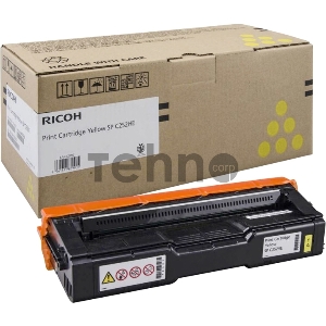 Тонер-картридж Ricoh тип SPC252HE желтый для SP C252DN/C252SF 6000 отп.