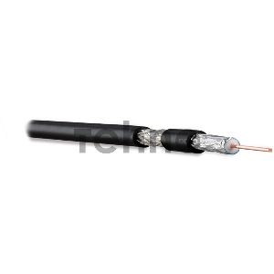 Hyperline COAX-RG6-100 Кабель коаксиальный RG-6, 75 Ом (ТВ, SAT, CATV), жила - 18 AWG (1.02 mm, омедненная сталь), PVC, черный (бухта 100 м) Hyperline COAX-RG6-100 Кабель коаксиальный RG-6, 75 Ом (ТВ, SAT, CATV), жила - 18 AWG (1.02 mm, омедненная сталь), PVC, черный (бухта 100 м)