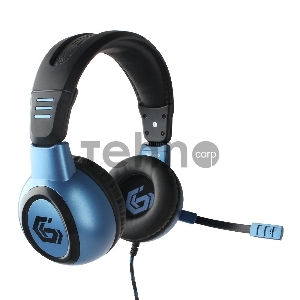 Гарнитура игровая Gembird MHS-G55, код Survarium, черный/синий, регулировка громкости, отключение микрофона, кабель 2.5м