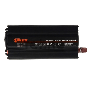 Преобразователь инверторный а/м WESTER MSW600   12-220В+USB; 600Вт модифицированная синусоида