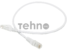 Кабель Патч-корд Lanmaster UTP LAN-PC45/U5E-0.5-WH вилка RJ-45-вилка RJ-45 кат.5е 0.5м белый LSZH (уп.:1шт)