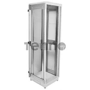 Шкаф телекоммуникационный напольный 33U (600x600) дверь стекло, чёрный