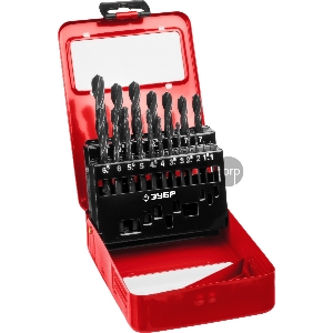 Набор сверл по металлу Зубр Мастер 29605-H19 19шт d=1-10мм быстр.реж.сталь