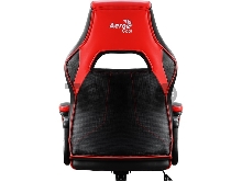 Кресло игровое AEROCOOL AС40C AIR, на колесиках, полиуретан, черный/красный [aс40c  black red]