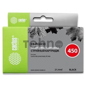 Картридж струйный Cactus CS-PGI450 черный для Canon MG 6340/5440/IP7240 (21,4ml)