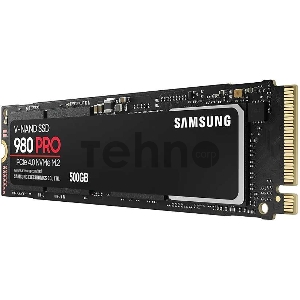 Твердотельный накопитель Samsung SSD 500GB 980 PRO, V-NAND 3-bit MLC, Elpis, M.2 (2280) PCIe Gen 4.0 x4, NVMe 1.3c, R6900/W5000