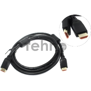 Кабель Aopen HDMI 19M/M ver 2.0, 1.8М,2 фильтра, Aopen/Qust <ACG517D-1.8M>