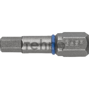 Бита ЗУБР ЭКСПЕРТ 26017-3-25-2  торсион кованая обточ.CrMo C 1/4'' HEX3 25мм 2шт