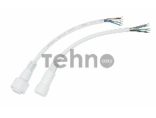 Соединительный кабель (5pin) герметичный (IP67) 5х0.5мм²  белый  REXANT