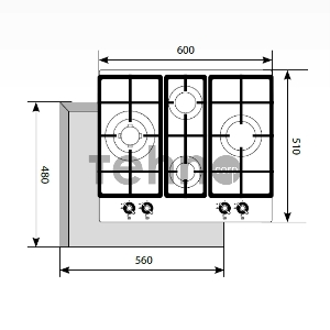 Панель варочная газовая LEX GVG 6043C IV LIGHT