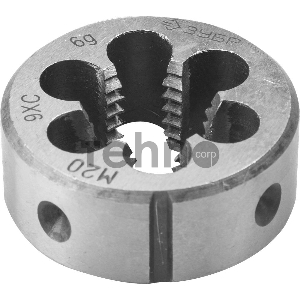 Плашка ЗУБР 4-28022-20-2.5  МАСТЕР круглая ручная М20x2.5