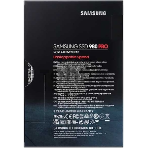 Твердотельный накопитель Samsung SSD 500GB 980 PRO, V-NAND 3-bit MLC, Elpis, M.2 (2280) PCIe Gen 4.0 x4, NVMe 1.3c, R6900/W5000