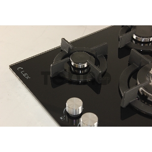 Панель варочная LEX GVG 430 BL  3 конфорки газ-контроль электроподжиг