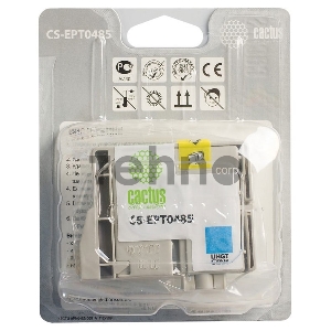 Картридж струйный Cactus CS-EPT0485 светло-голубой для Epson Stylus Photo R200/ R220/ R300 (14,4ml)