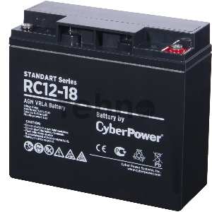 Батарея SS CyberPower RC 12-18 / 12 В 18 Ач Battery CyberPower Standart series RC 12-18 / 12V 18 Ah