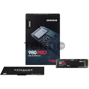 Твердотельный накопитель Samsung SSD 500GB 980 PRO, V-NAND 3-bit MLC, Elpis, M.2 (2280) PCIe Gen 4.0 x4, NVMe 1.3c, R6900/W5000