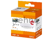 Лампа Iek LLE-T80-8-230-30-GX53 светодиодная ECO T75 таблетка 8Вт 230В 3000К GX53 IEK