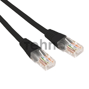 Патч-корд U/UTP REXANT категория 6, RJ45-RJ45, неэкранированный, 26AWG, LSZH, черный, 1.5 м