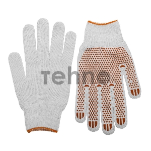 Перчатки Перчатки STAYER MASTER (11404-XL) трикотажные, 7 класс, х/б, с защитой от скольжения, L-XL