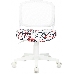 Кресло детское Бюрократ CH-W296NX белый TW-15 сиденье мультиколор красные губы сетка/ткань крестов. пластик пластик белый, фото 10