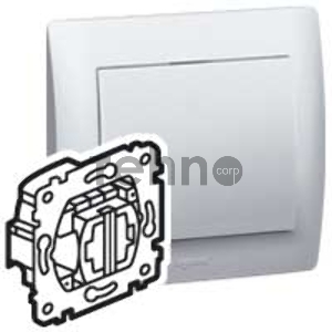 Электроустановочные изделия Legrand Legrand 775608 Переключатель двухклавишный Galea Life с подсветкой