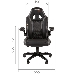 Игровое кресло Chairman game 15 чёрный/серый (экокожа, регулируемый угол наклона, механизм качания), фото 4