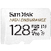 Флеш карта microSD 128GB SanDisk microSDXC Class 10 UHS-I U3 V30 High Endurance Video Monitoring Card, фото 1