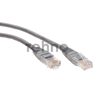 Патчкорд 3м Telecom UTP кат.5е  RJ45,  литой, серый, NA102--3M