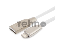 Кабель Cablexpert для Apple CC-G-APUSB01W-3M, AM/Lightning, серия Gold, длина 3м, белый, блистер