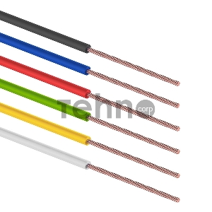 Набор автопровода REXANT «Радуга» 1х1,50 мм, 6 цветов (белый, желтый, зеленый, красный, синий, черный) по 3 метра