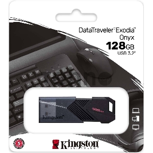 Флеш Диск Kingston 128Gb DataTraveler Exodia Onyx DTXON/128GB USB3.2 черный Флеш Диск Kingston 128Gb DataTraveler Exodia Onyx DTXON/128GB USB3.2 черный