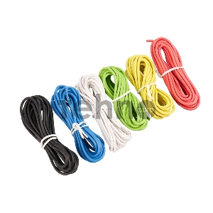 Набор автопровода REXANT «Радуга» 1х1,50 мм, 6 цветов (белый, желтый, зеленый, красный, синий, черный) по 3 метра