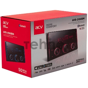 Автомагнитола ACV AVS-2100BM 2DIN 4x50Вт