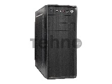 Корпус Miditower ExeGate XP-401-400W-12 (ATX, БП XP400 с вент. 12см, 2*USB, аудио, черный)
