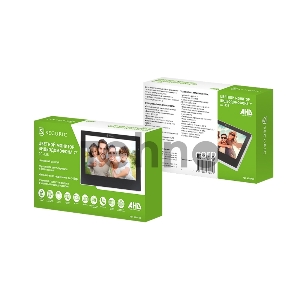 Цветной монитор  видеодомофона 7 формата AHD(1080P), с сенсорным экраном, детектором движения, функцией фото- и видеозаписи  (модель AC-438)