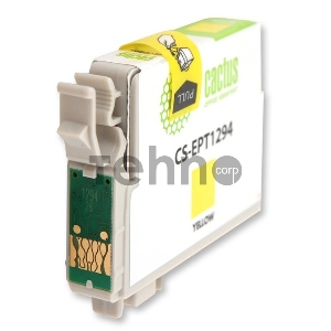 Картридж струйный Cactus CS-EPT1294 желтый для Epson Stylus Office B42/BX305/BX305F (10ml)